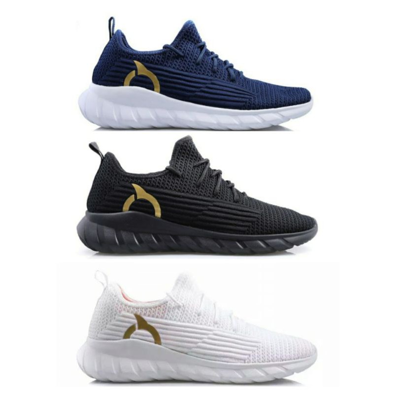 Sepatu Running Ortuseight FRONTIER - Navy/White, Off White & All Black