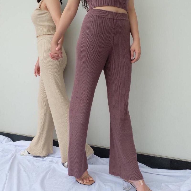 CELANA KULOT RAJUT HIGHWAIST WANITA IMPORT JUMBO PREMIUM / CELANA RAJUT PREMIUM TERBARU / KULOT RAJU