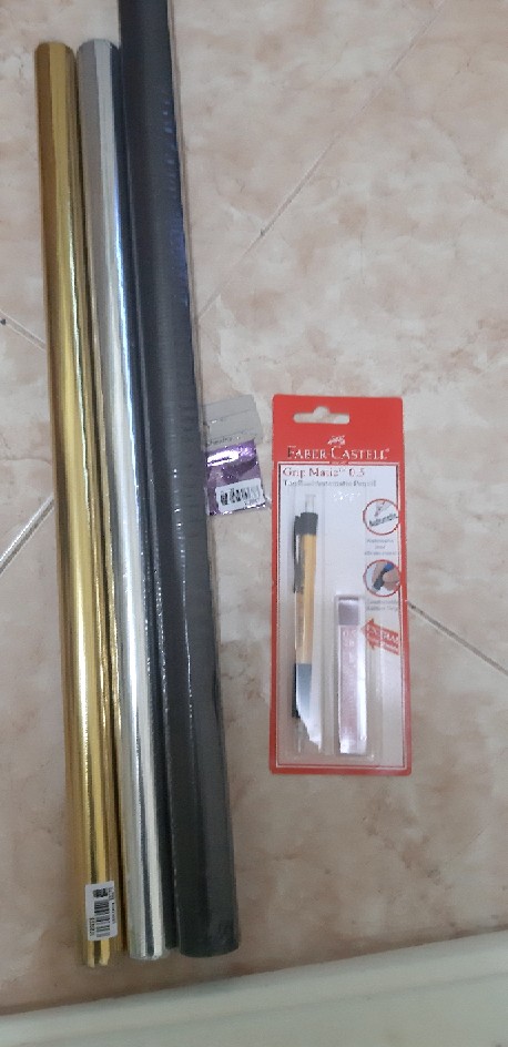 Kertas Mas Perak  Isi 5 50 Cm X 65 Cm