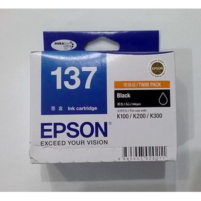 EPSON T137  TINTA CATRIDGE UNTUK K100 K200 K300