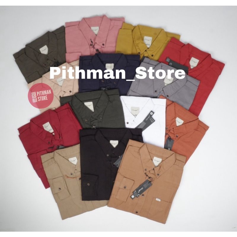 kemeja krah besik original Concept lengan panjang kancing full kemeja kimko/koko