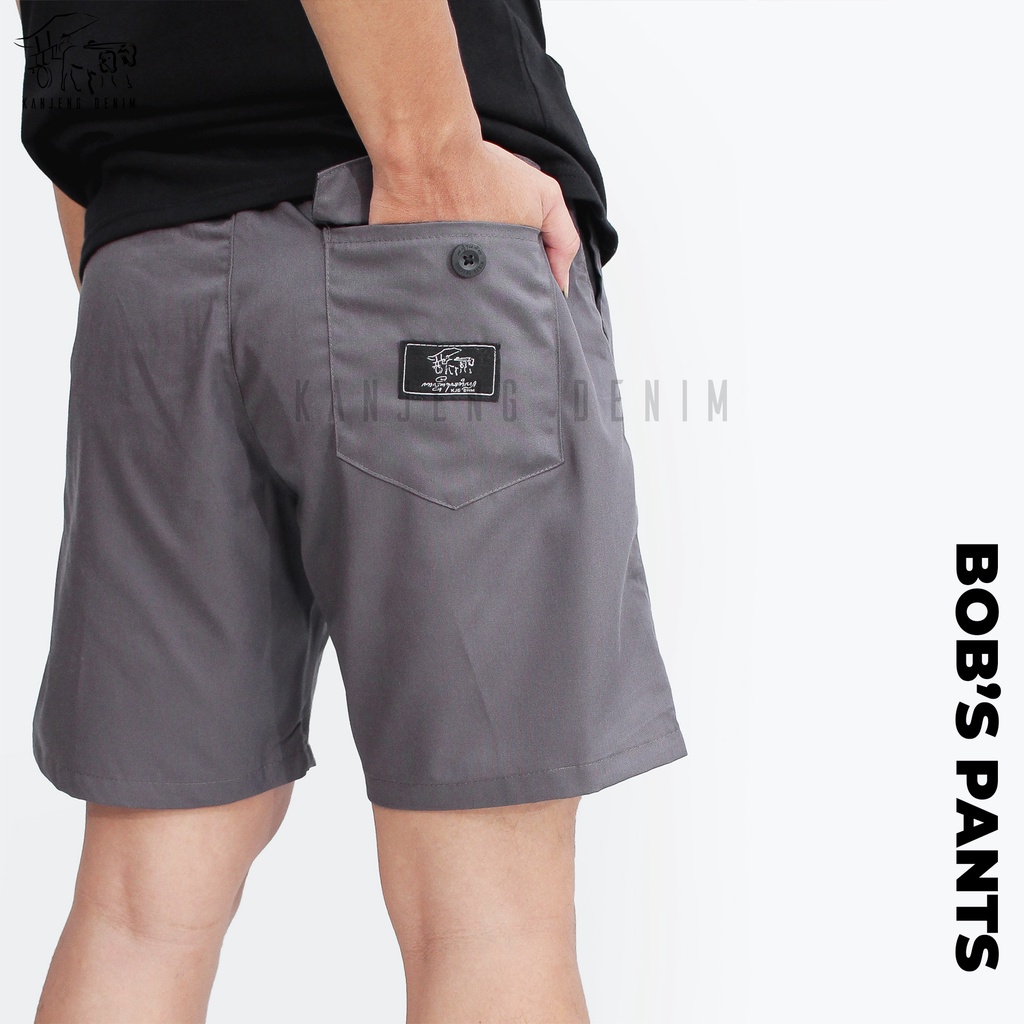 Kanjeng Denim Boardshort Celana Pendek BOB'S PANTS DARK GRAY