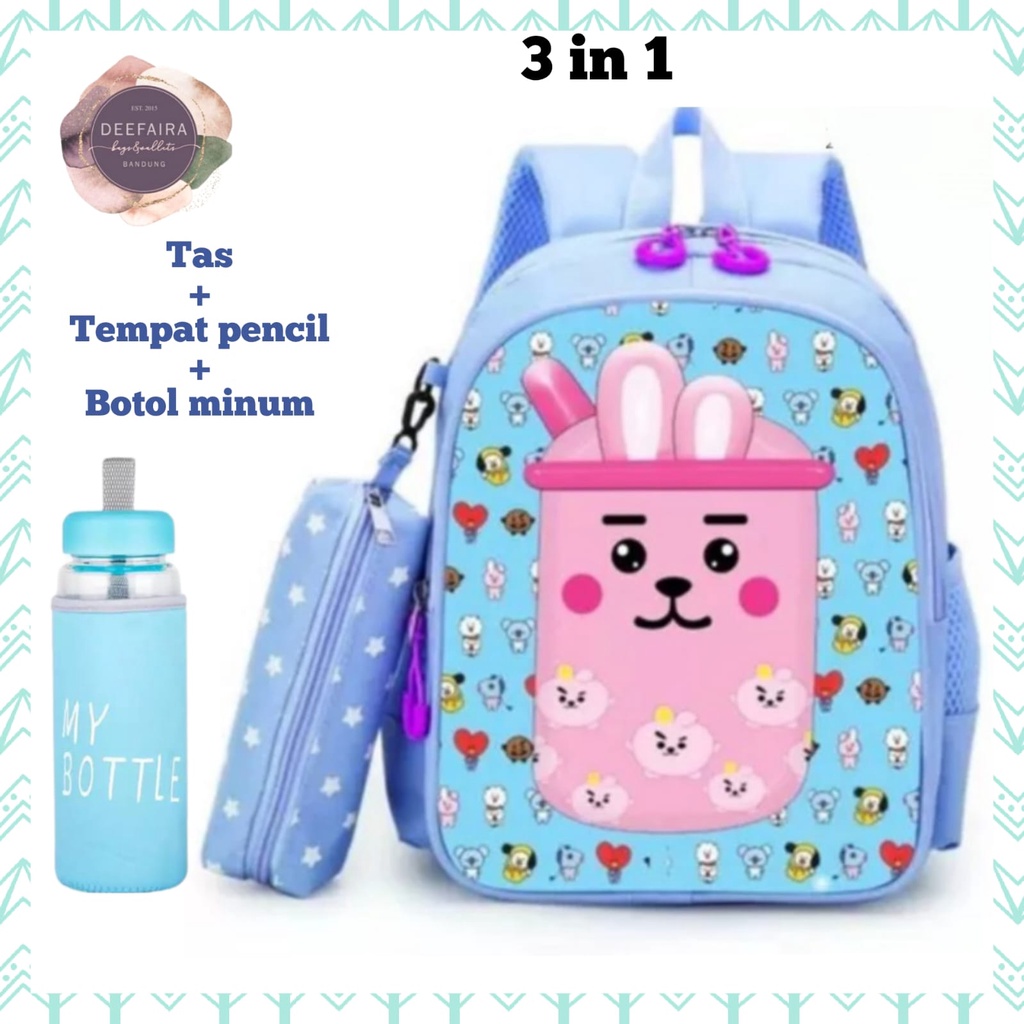 Tas Ransel Sekolah Untuk Anak Perempuan Bboba 3 In 1 Tas Ransel Anak Paud Tk Sd