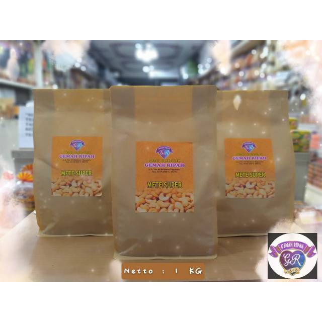 

Kacang Mete Goreng Super 1 kg l Mete Gemah Ripah Asli Jogja 1 KG