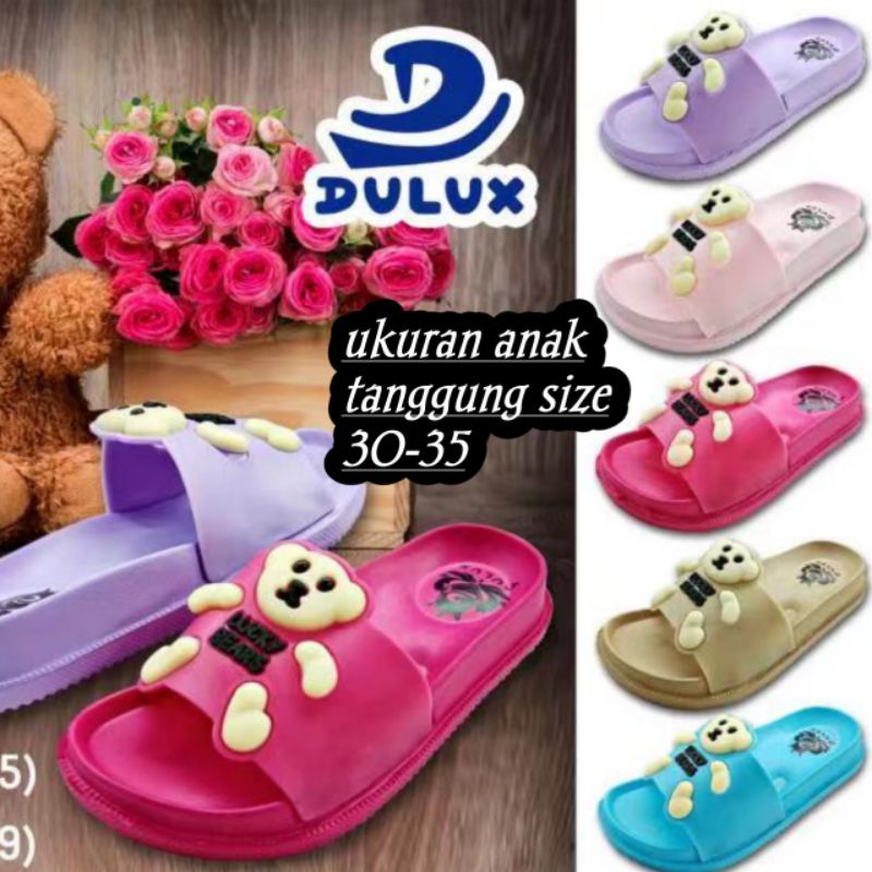 TERBARU,SANDAL SLOP BONEKA BERUANG UKURAN TANGGUNG (501c)