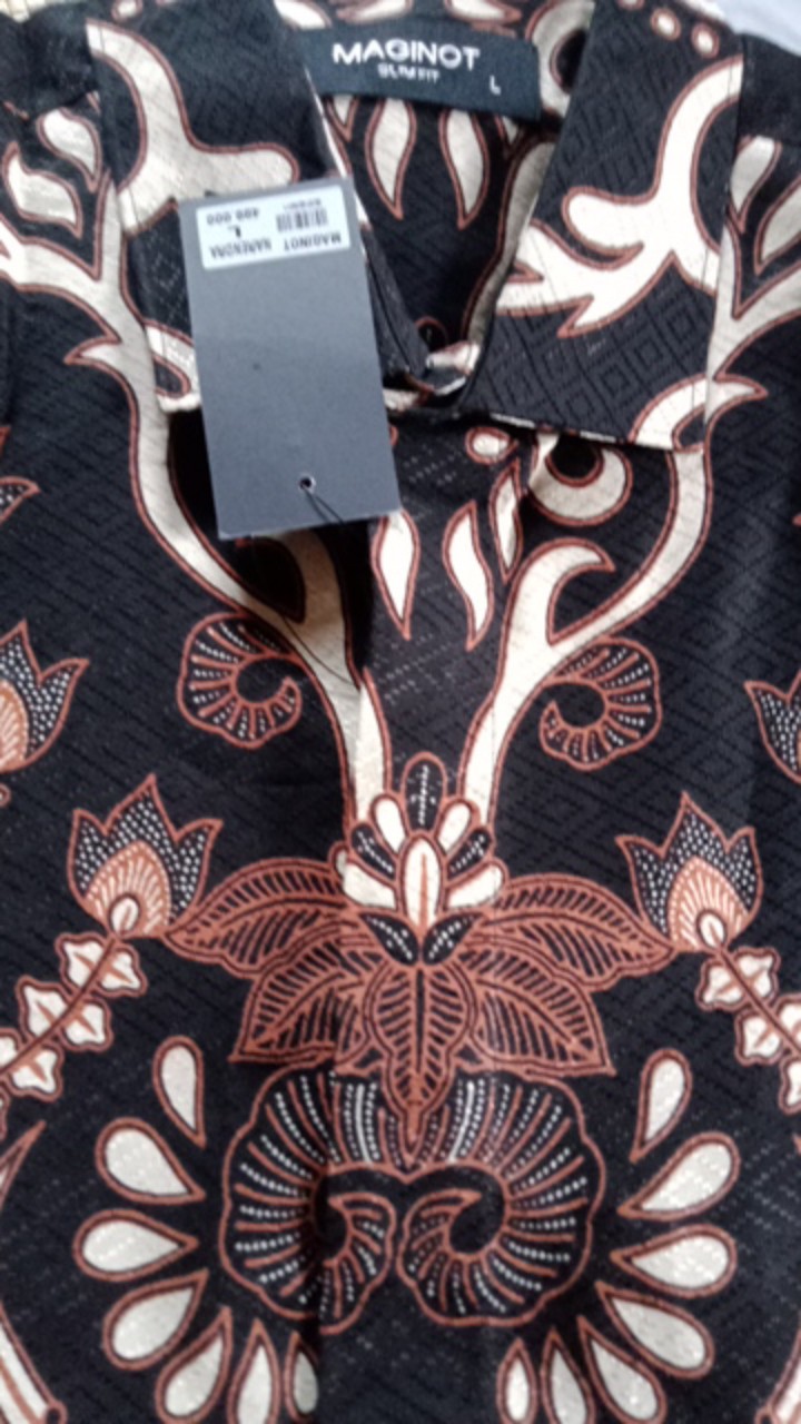 Maginot Kemeja Batik Pria Narendra-ss Lengan Pendek