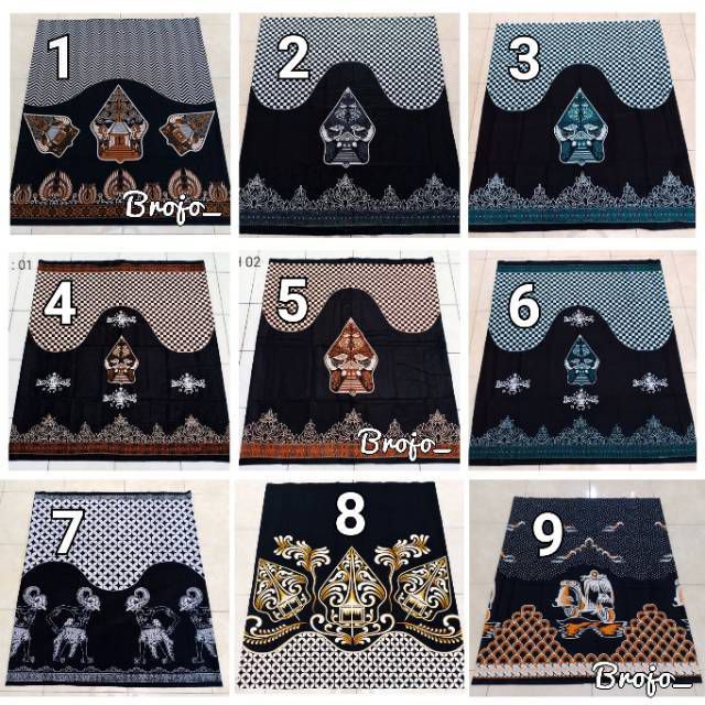 Sarung batik wayang print terlaris