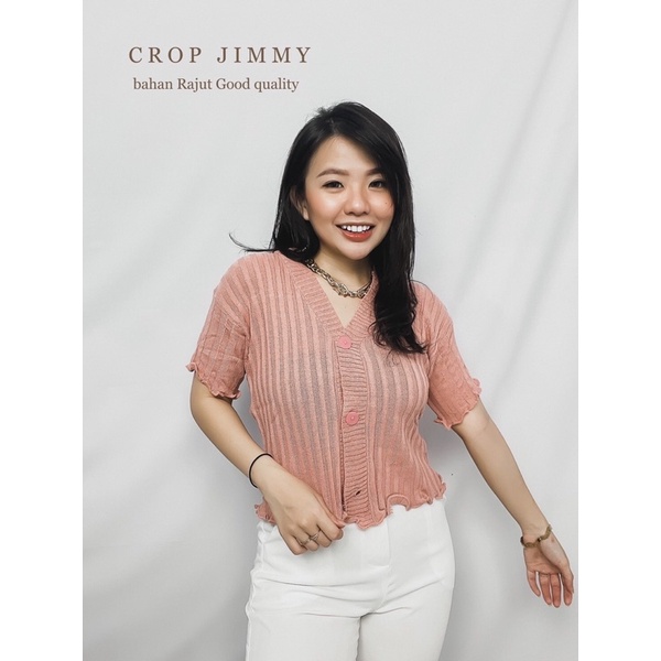 MDLV ~ BG CROP JIMMY RAJUT // BAJU RAJUT // KNIT CROP TOP // FASHION WANITA