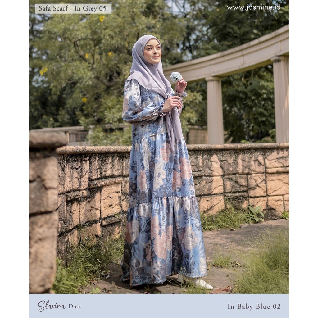 Gamis cantik Slavina dress Jasmine by Lidiahadiwinoto