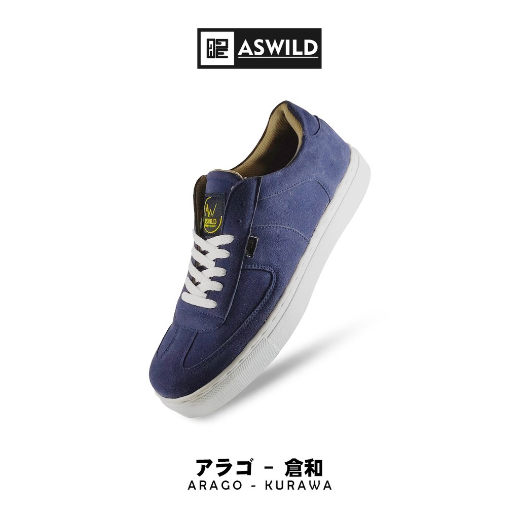 Aswild Store - Kurawa Navy Loafers Tali | Sepatu Pria | Kasual