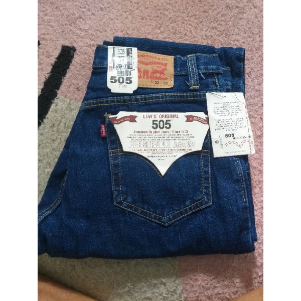 celana panjang size 32 jeans levis 505 biru