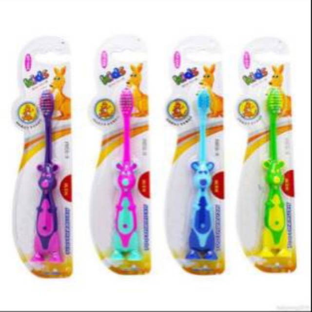 Sikat gigi anak balita bayi standing bulu lembut bisa berdiri baby child kids tooth brush toothbrush