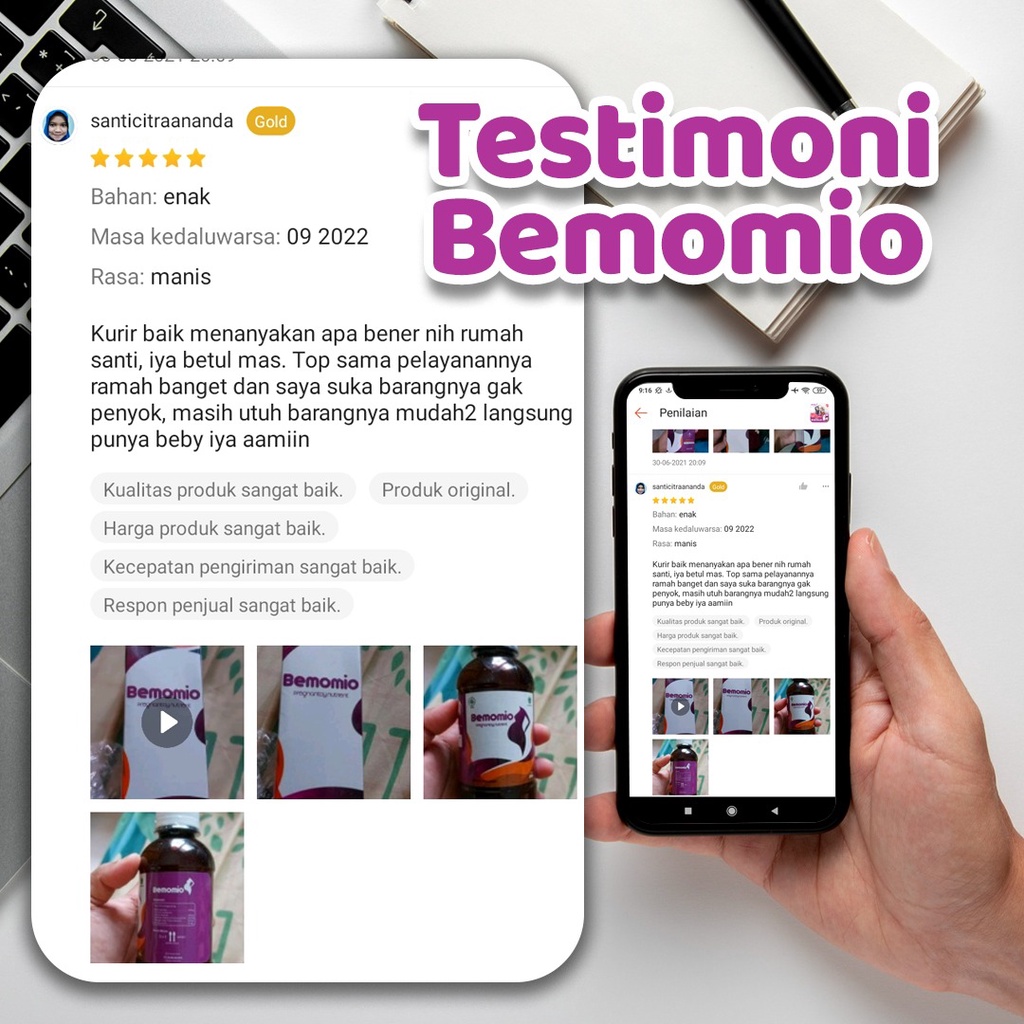 Bemomio -  Multivitamin Madu  Meningkatkan Kesuburan Kandungan 3x Lebih Cepat Hamil & Lancarkan Siklus Haid-7