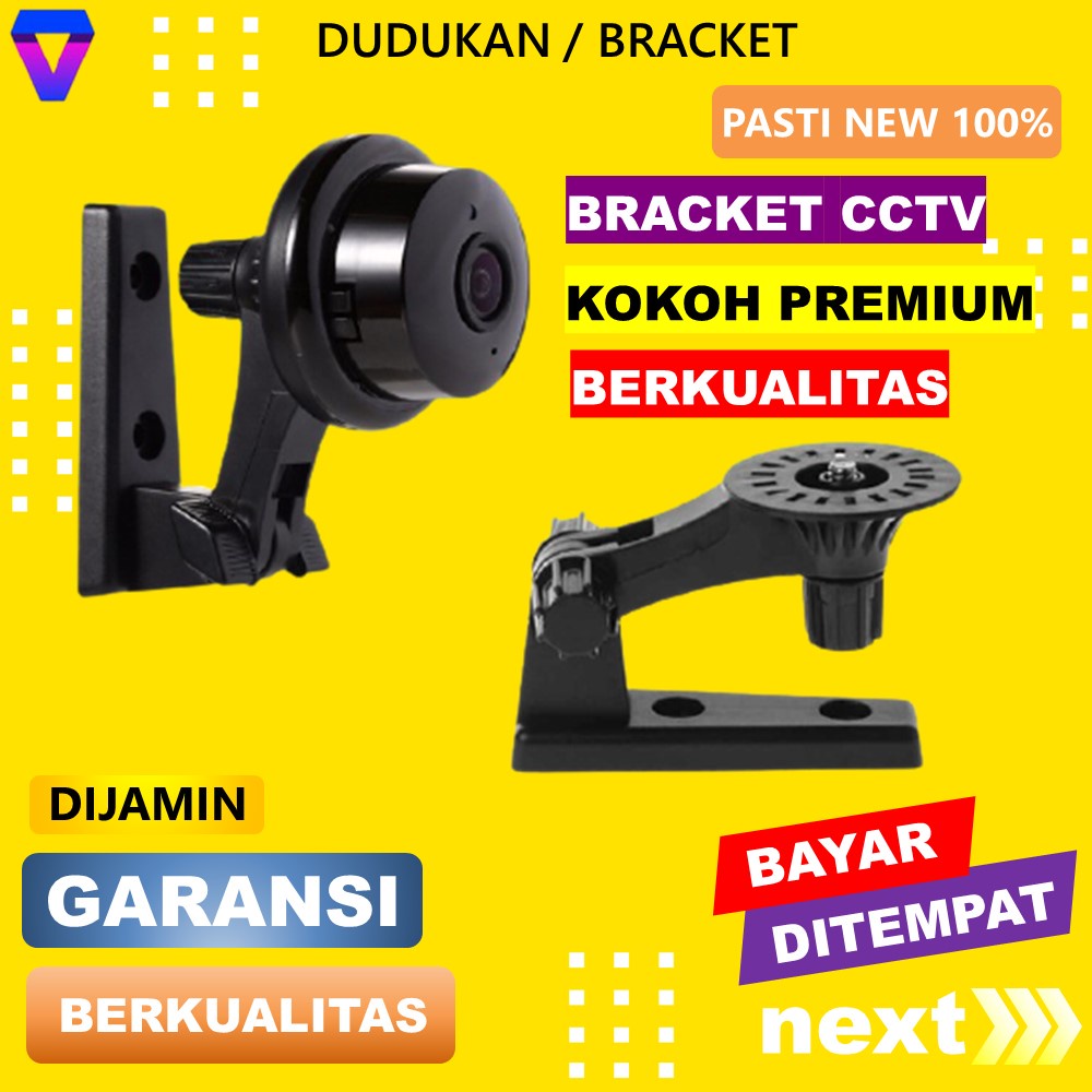 Bracket Dudukan CCTV V380 Kamera Pengintai Mini Tersembunyi V 380 Untuk IP Camera 180 Derajat Kokoh Premium JS162