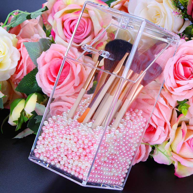 (BOW) Tempat Kuas Make Up Acrylic Tempat Penyimpanan Brush Makeup Kosmetik 13HH01