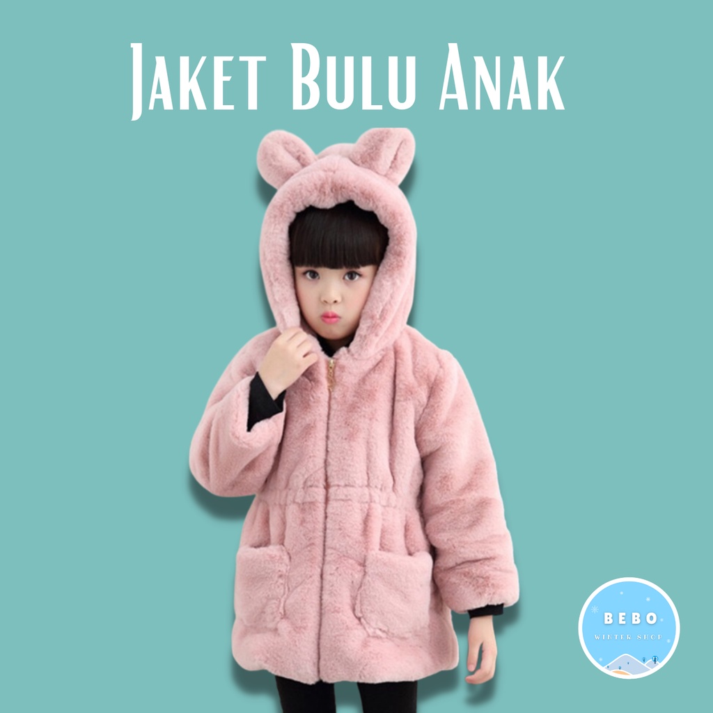 Jaket Bulu tebal bayi dan anak musim dingin Winter Fur jacket kids