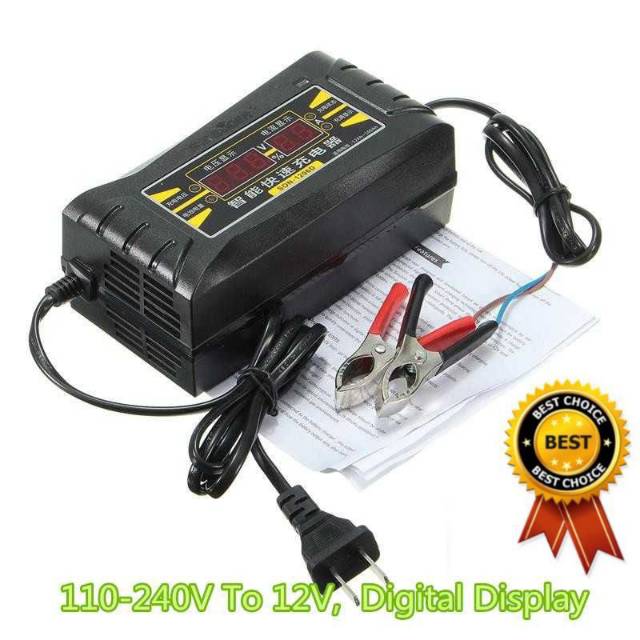 Charger Aki Mobil Acid Digital Smart Battery Charger 12V6A