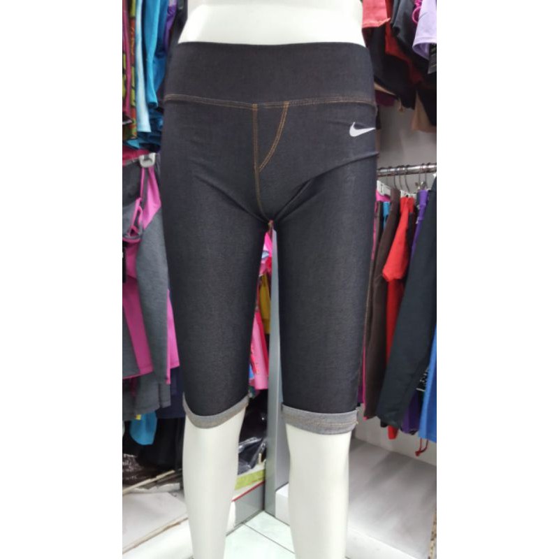 Legging Wanita Motif Jeans Stretch