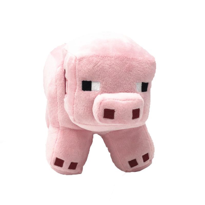 Large 22cm Minecraft Plush Toys Creeper Enderman Pig Bear Stuffed Pixel Doll Aries Zombie