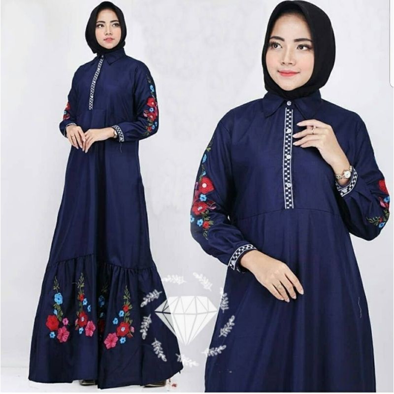 Baju Dress Gamis Syari syar'i asdf Wanita Remaja Dan Ibu Ibu Jumbo Terbaru 2021 murah Kekinian