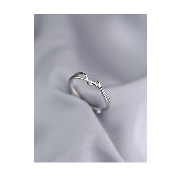 perak asli 925 cincin Wanita Kepribadian sederhana Cincin yang dapat disesuaikan Fashion Jewelry JZA0215