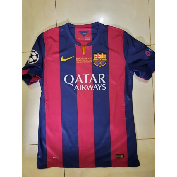 Preloved - Jersey Barcelona UCL Final Berlin 2015 DRYFIT GRADE ORI THAILAND