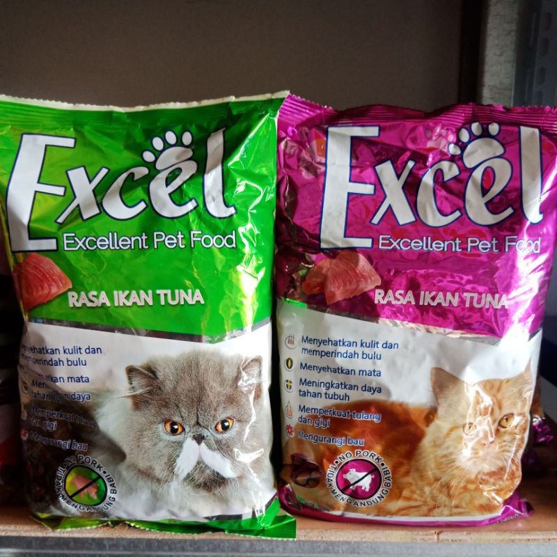 Excel Tuna Donat /ikan/ segitiga ayam tuna 500gr | excel pakan kucing