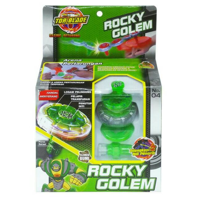 Mainan Anak Tor Blade  Rocky Golem /Gangsing petarung