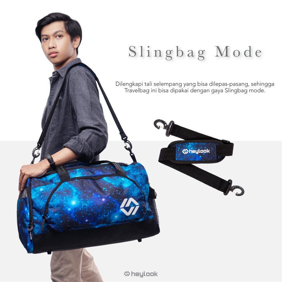 Tas Gym / Tas Olahraga / Tas Travel Travelbag Starlight / Tas Travel Selempang Jinjing Tas Duffel Duffle Bag Multifungsi