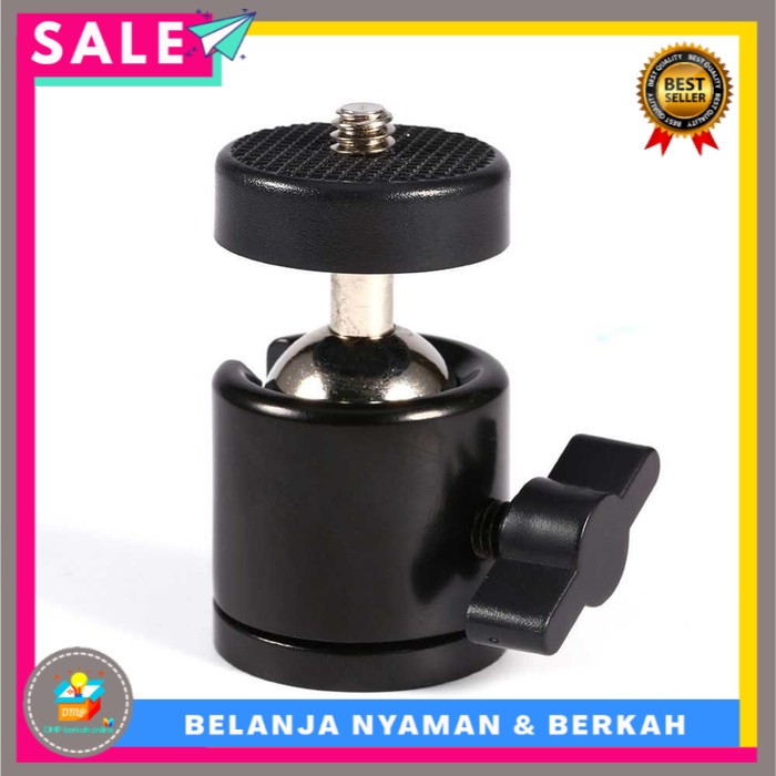 Peralatan Mini Ball Head Tripod Kamera DSLR 360