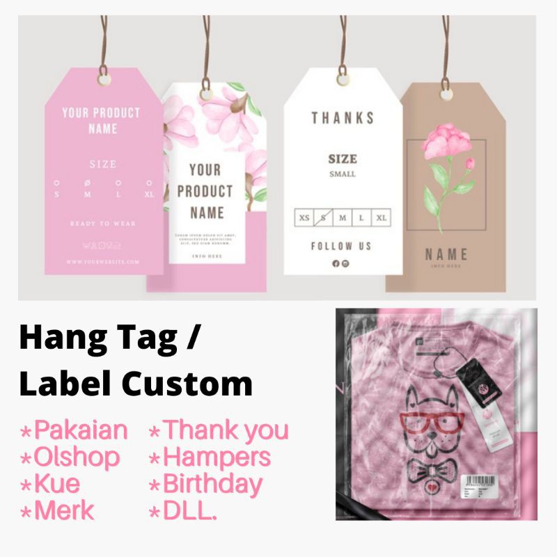 

[mp54] Cetak Label Custom Desain Siap Cetak Hangtag Custom Label Olshop Label makanan