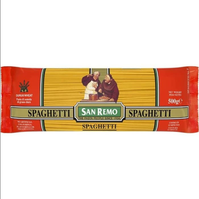 San Remo Spaghetti Pasta 500gr (Vegan)