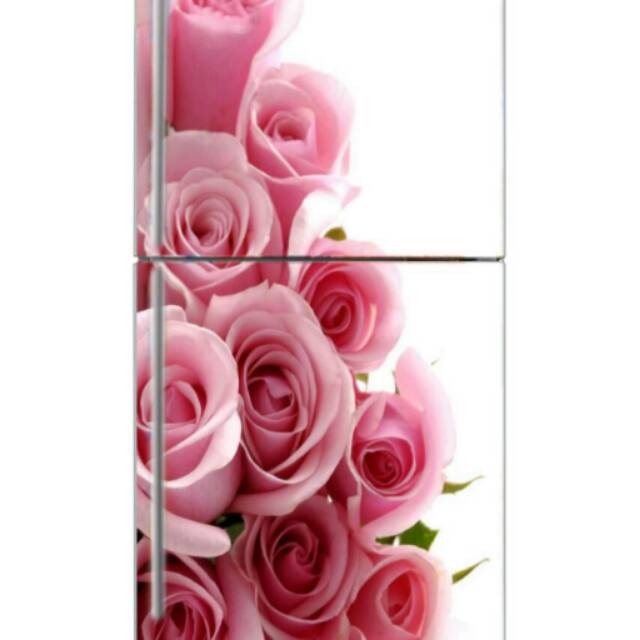 stiker kulkas motif bunga mawar