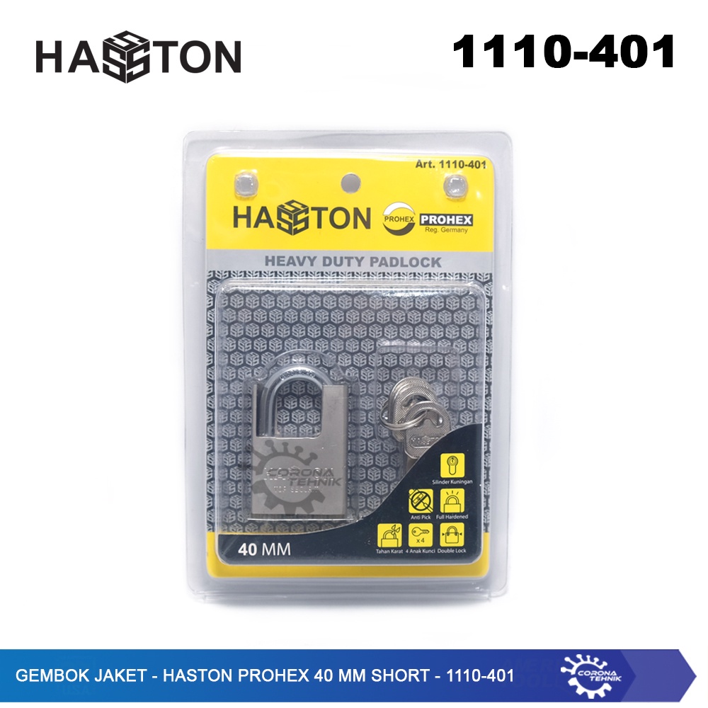 Haston Prohex 40 mm Short - 1110-401 - Gembok Jaket