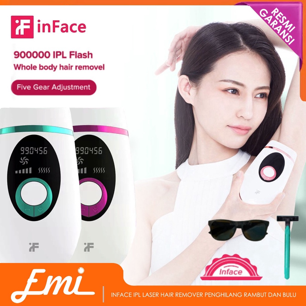 Inface IPL Laser Hair Remover Penghilang Rambut dan Bulu