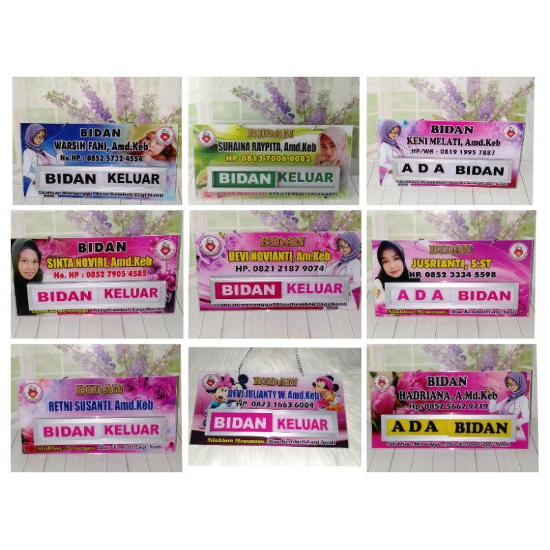 Papan bidan ada - keluar