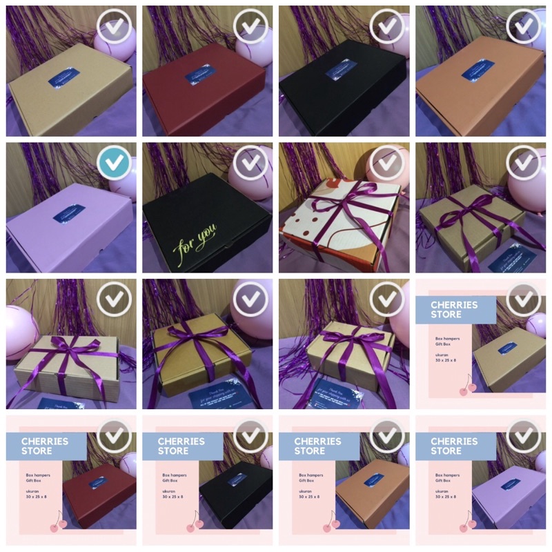 

[HANYA COD] box hampers ukuran kecil - besar
