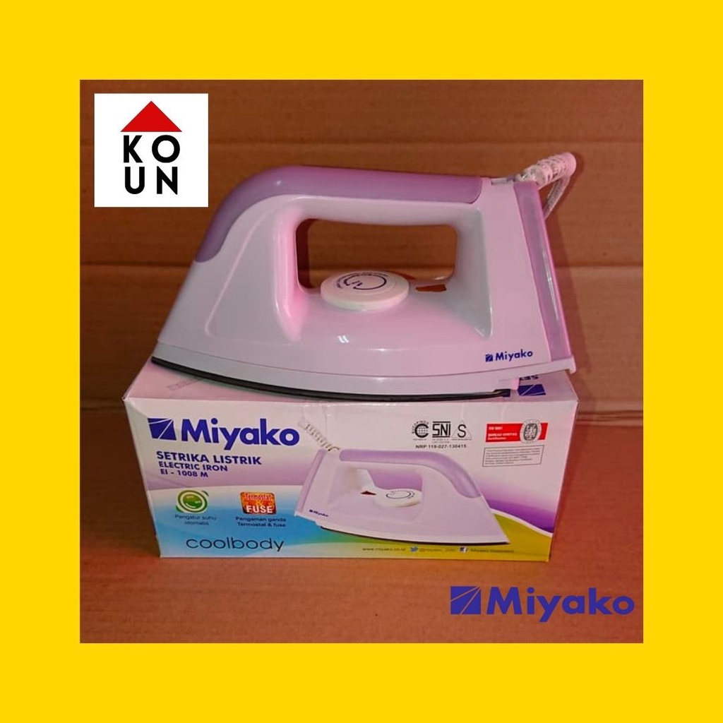 RK (COD READY) MIYAKO SETRIKA EL1008M / EL 1008M / EL-1008 M / EL-1008 M (395W) GARANSI RESMI / EL