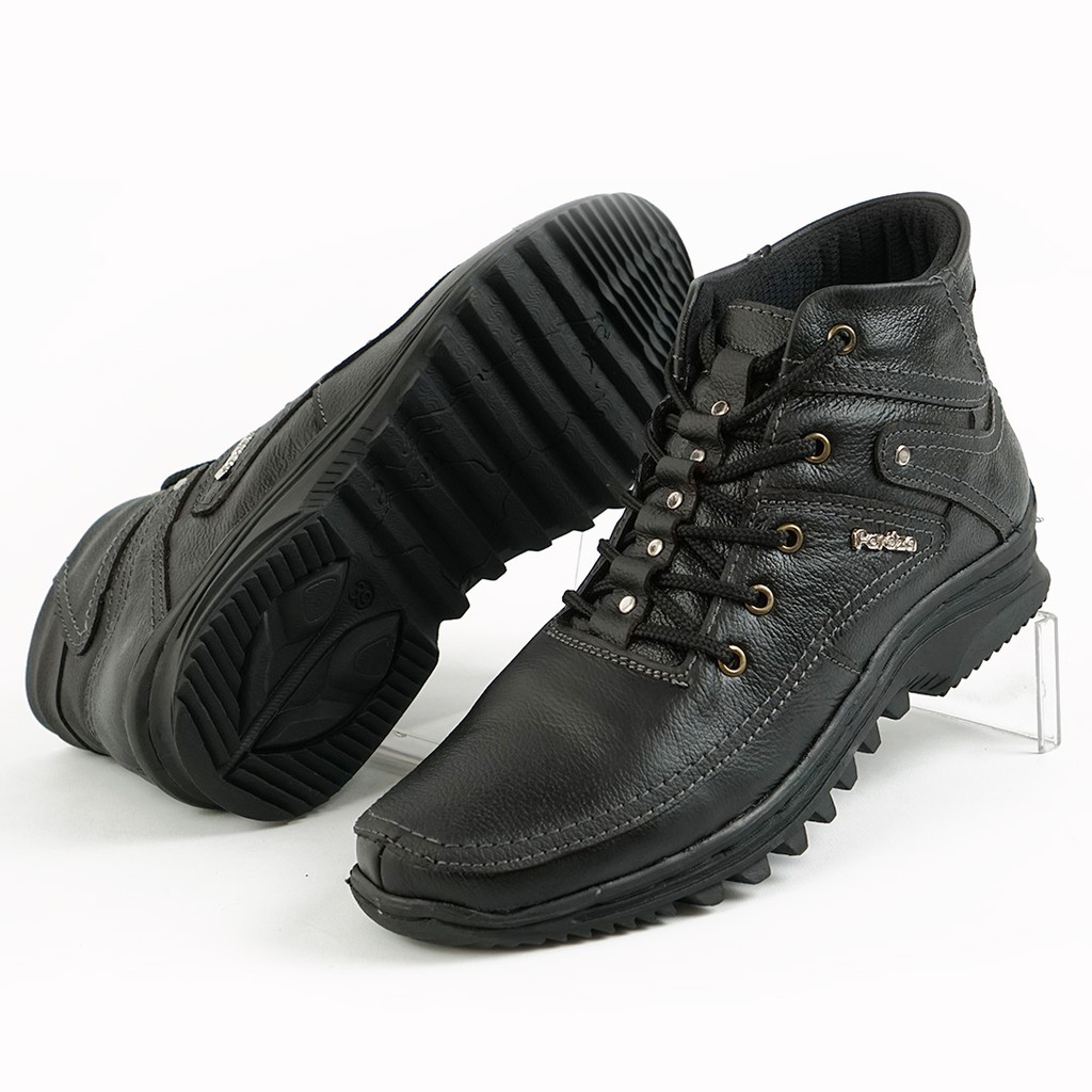 Sepatu Boot Pria Sepatu Boot Casual Kulit Asli Model Fordza BKS01TP