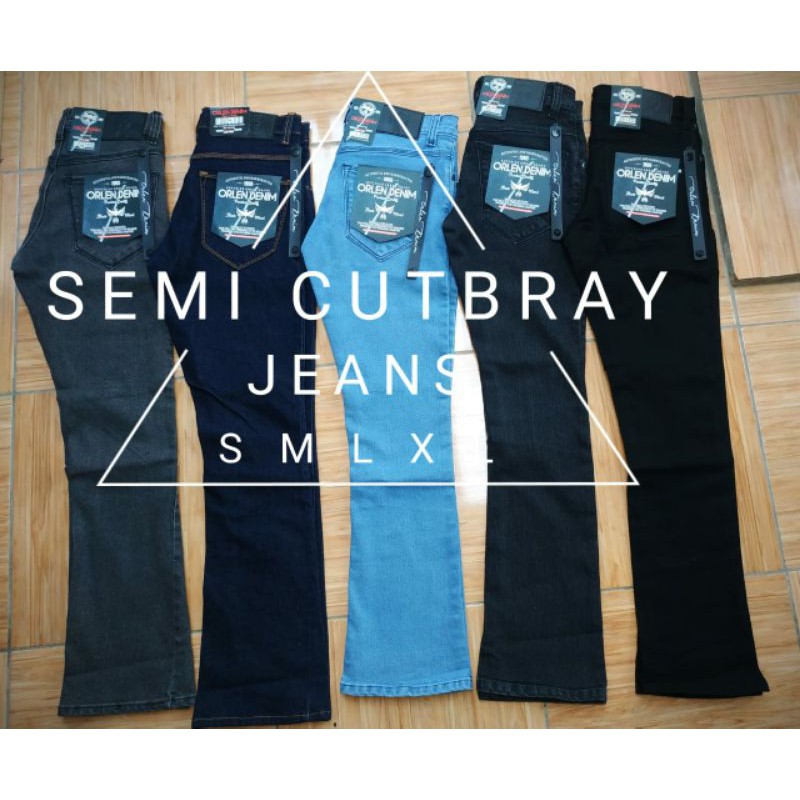 Celana  Jeans cutbray pria original Orlen denim/celana jeans semi cutbray