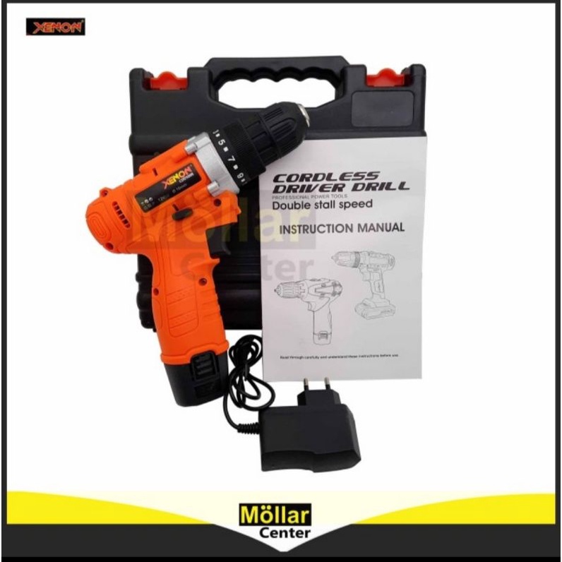 xenon cdd500e bor besi kayu cordless 1 baterai cdd 500e