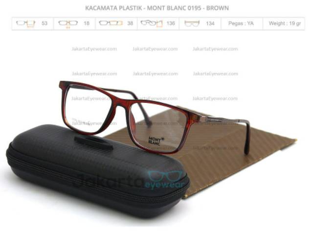 Image of PAKET KACAMATA MINUS Frame Mont Blanc MB0195 #1
