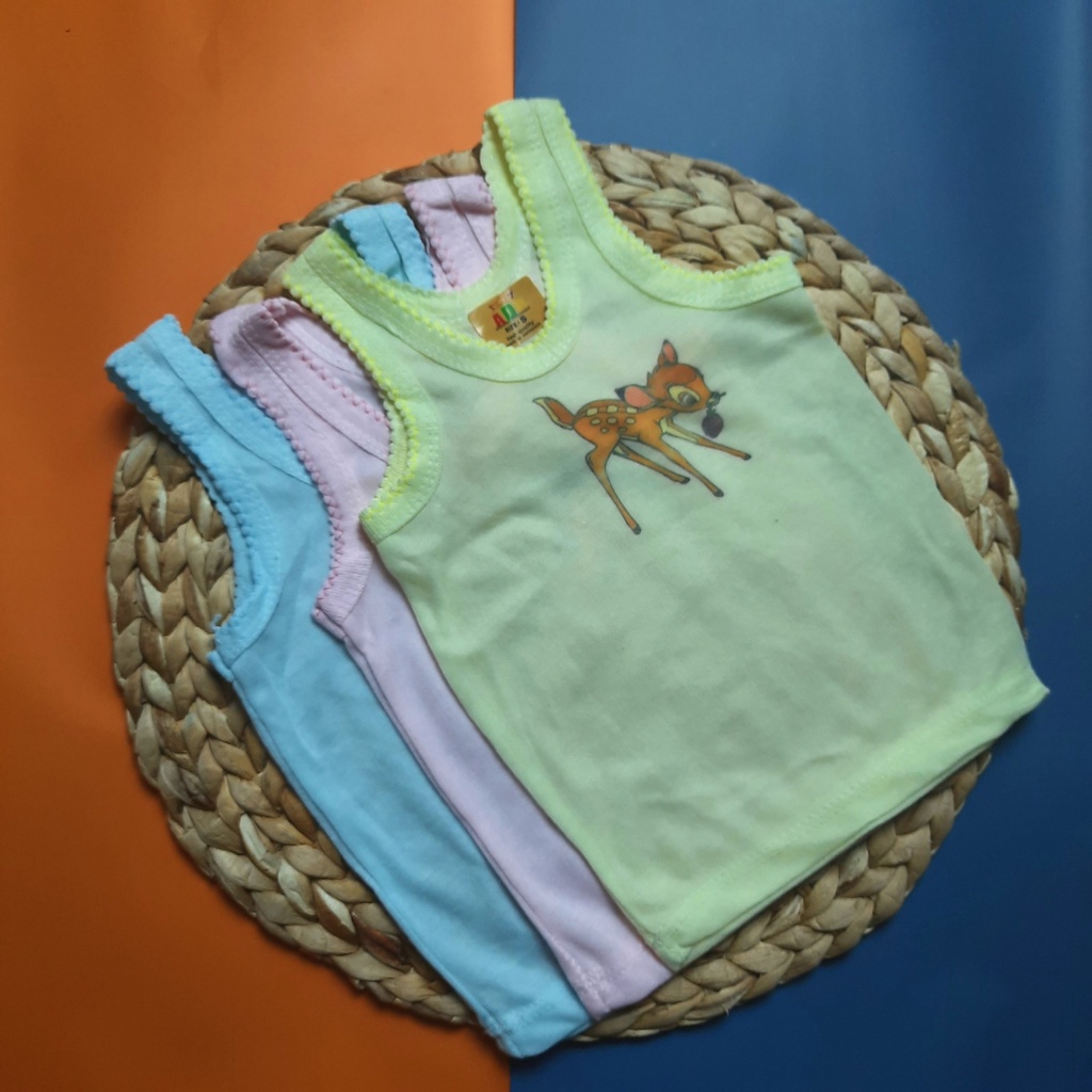 Singlet bayi anak sablon karakter cewek cowok / laki-laki perempuan S M L XL XXL adem