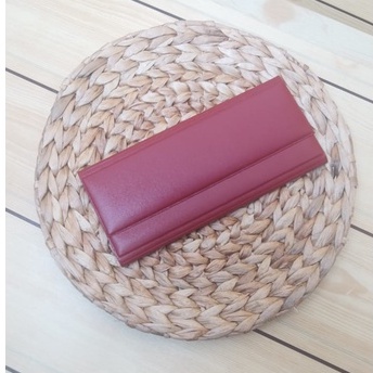 A-ZAHRA DOMPET DISIPLIN KEUANGAN POLOS MINI / DOMPET WALLET 32 SLOT UANG / DOMPET KE UANGAN-MARUN-MINI