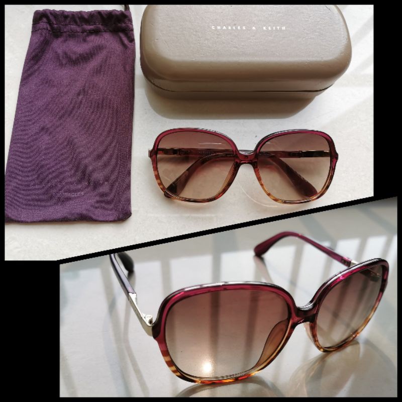 Charles & Keith Sunglass Kacamata Hitam Sunglasses Charles&Keith Preloved