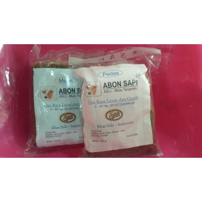 

[250gr] Abon Sapi SAE- Khas Solo