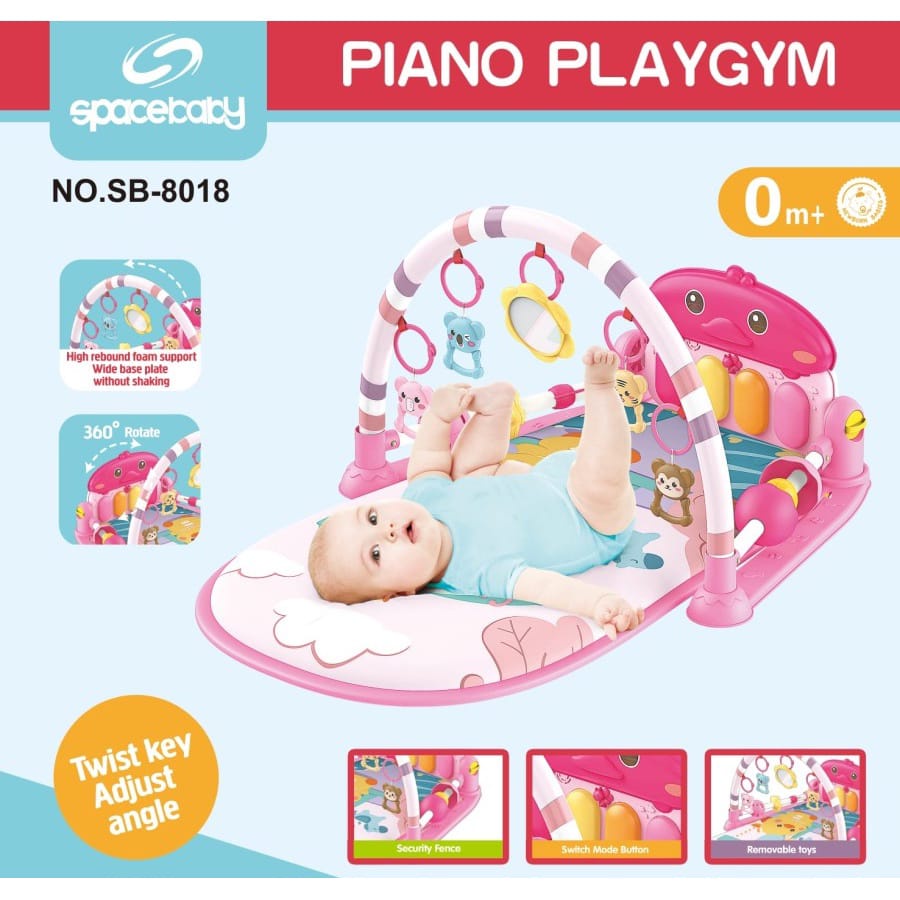 FREE BUBLEWARP Space Baby Piano Playmat Playgym SB-8018