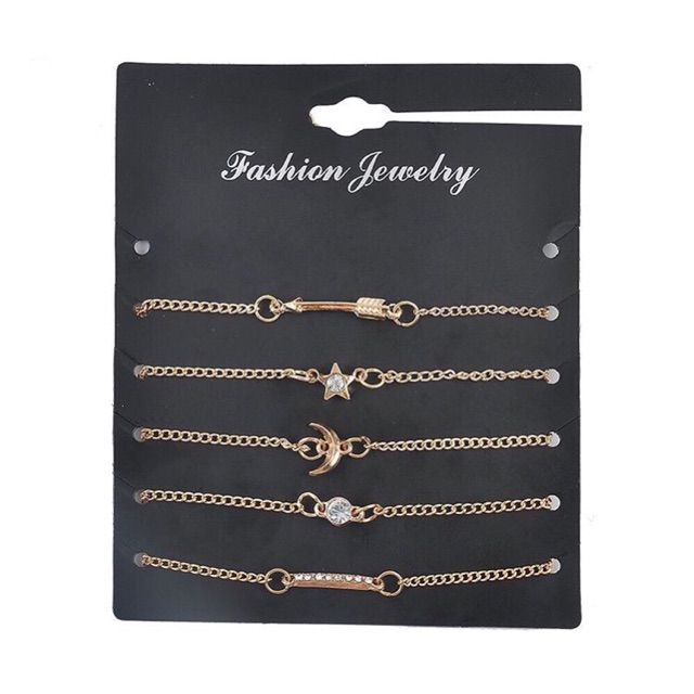 Gelang rantai bulan bintang