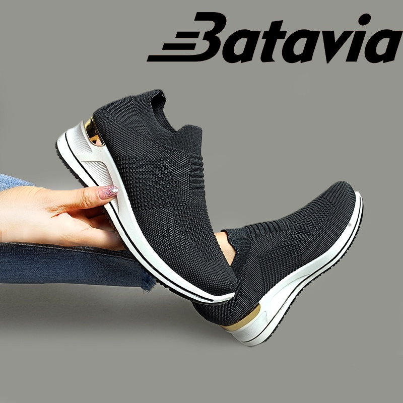 Batavia 2023 sepatu dansa sepatu anyaman terbang baru meningkatkan sepatu kasual olahraga bernapas A14