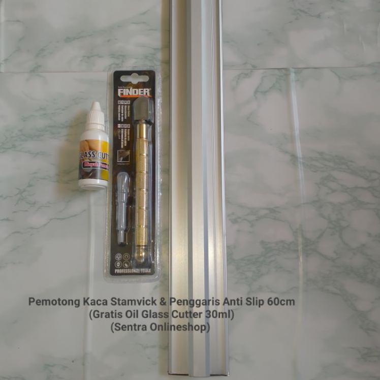 

UFQD Pemotong Kaca Merk Finder & 60cm Penggaris Anti Slip(Paket 2 in 1) ↣ 23